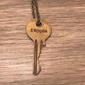 The giving key-Enough necklace